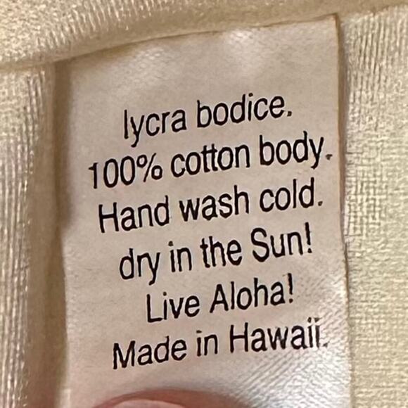 Designer Roberta Oaks Women's Knee Length Sun Dress M Teal and Cream
‎ Hawaiian - Picture 6 of 10